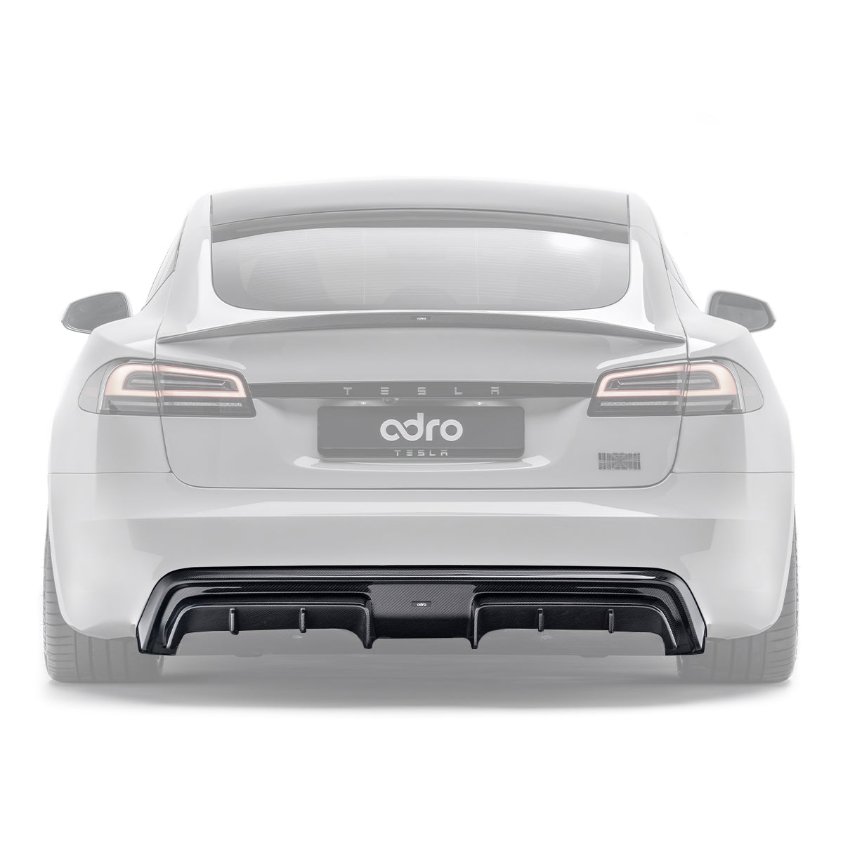 Adro Tesla Model S Carbon Fiber Rear Diffuser (2021-2025)